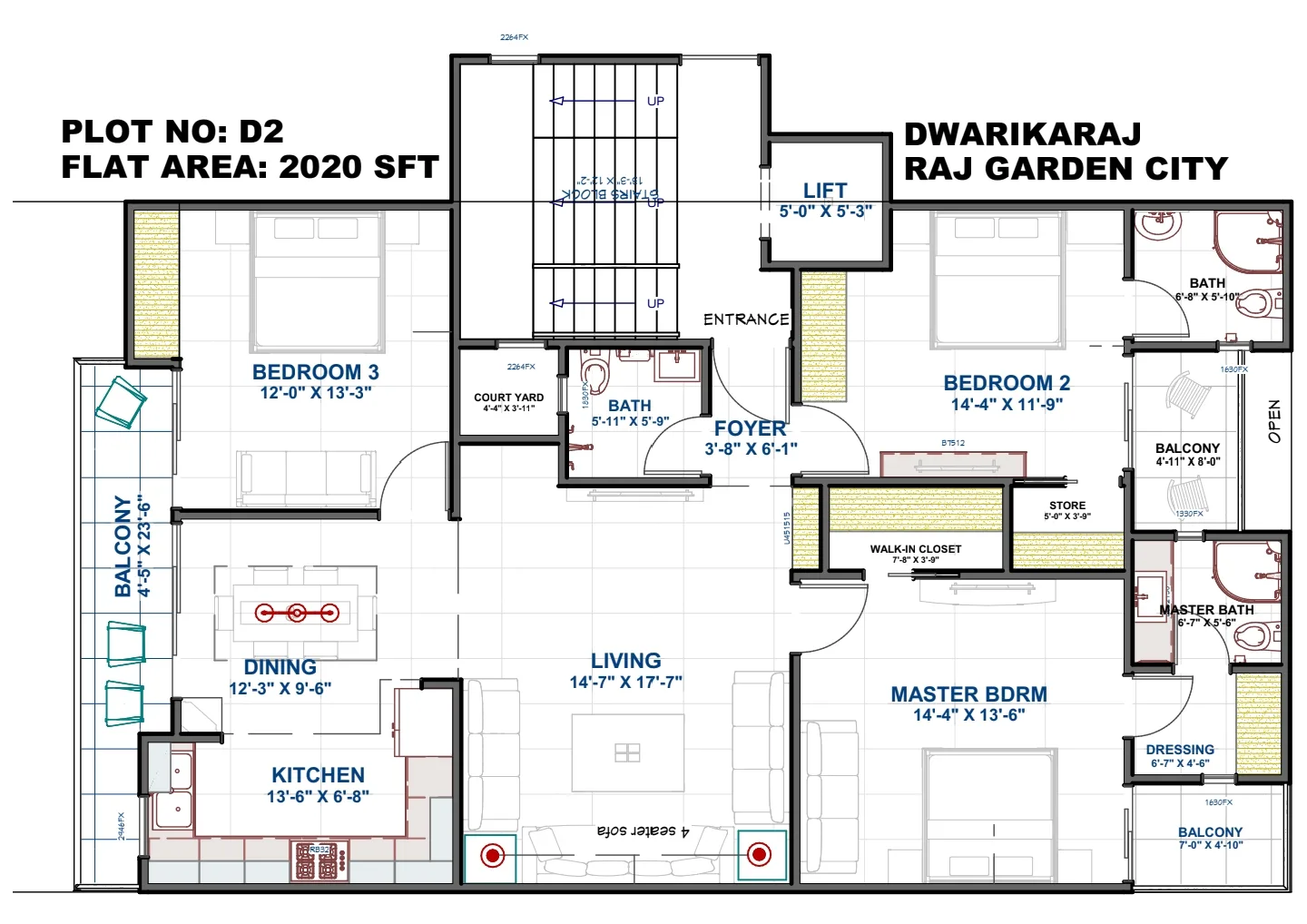 Ivory - Block D (D1/D2) - 2020 sq ft